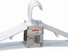 Image result for White Plastic Tubular Hangers