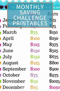 Image result for 12 Month Challenge Printable Free