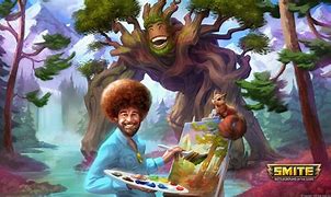 Image result for Animated Bob Ross Wallpaper