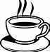 Image result for Coffee Cup Clip Art Free Black and White