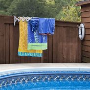 Image result for Outdoor Pool Towel Drying Rack