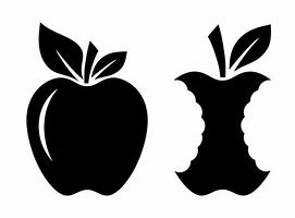 Image result for Rotten Apple Core Silhouette