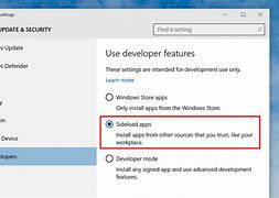 Image result for Sideload Apps Windows 10
