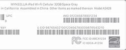 Image result for Serial Number On Back of iPhone 6