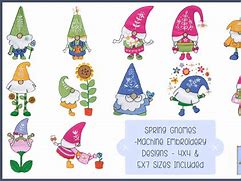 Image result for Gnome Machine Embroidery Design