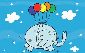 Image result for Fly Elephant Cartoon