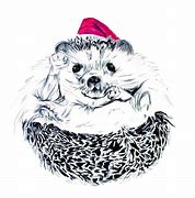 Image result for Santa Hedgehog Drawing