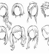 Image result for Anime Hair Drawing Tutorial