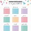 Image result for Calendrier Anniversaire Gratuit Imprimer