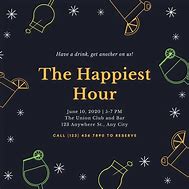 Image result for Happy Hour Invitation Template