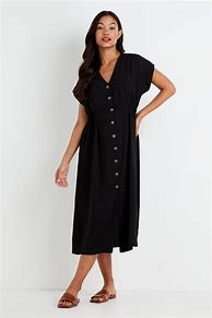 Image result for Button Dress
