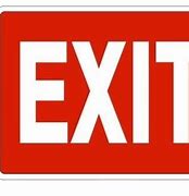 Image result for Standard Exit Sign