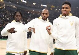 Image result for Giannis Jrue Holiday Khris Middleton Rings