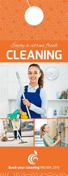 Image result for House Cleaning Door Hangers