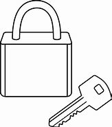 Image result for Lock and Key Coloring Pages