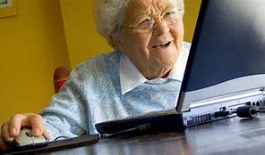 Image result for Funny Old Lady Computer