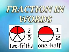 Image result for What Is the Pronunciation of 5 2 Fraction
