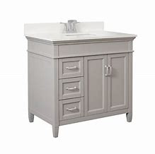 Image result for 36 Bathroom Vanity with Left Side Drawers