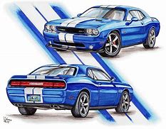 Image result for Challenger Car Drawing