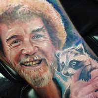 Image result for Bob Ross Tattoo