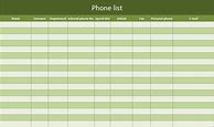 Image result for Phone List