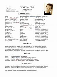 Image result for Theater Acting Resume Template