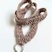 Image result for Crochet Lanyard with Alligator Clips