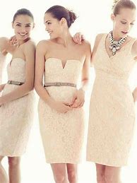Image result for Champagne and Lace Bridesmaid Dresses