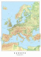 Image result for europe topographic map