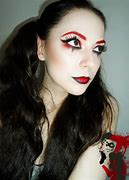 Image result for Harley Quinn Black and Red Makeup
