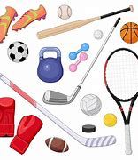 Image result for Pink Cartoon Sports Equipment