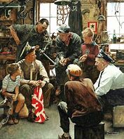 Image result for “Homecoming Marine” by Norman Rockwell