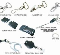 Image result for Types of Lanyard Hooks
