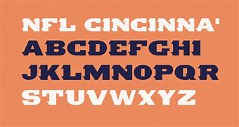 Image result for Cincinnati Bengals Font