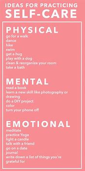Image result for Physical Self-Care Ideas