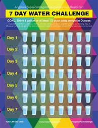 Image result for 7-Day Water Challenge