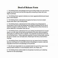 Image result for Deed of Release Format