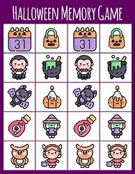 Image result for Halloween Memory Game