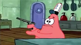 Image result for Patrick Star Holding a Gun