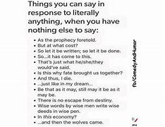 Image result for Funny Things to Say Randomly