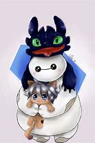 Image result for Toothless and Bay Max