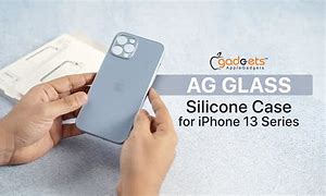 Image result for AG Glass Case iPhone 13 with Logo Cut