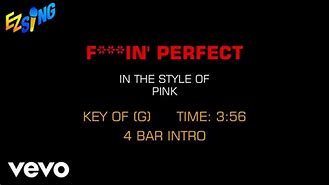 Image result for Pink Perfect Originally Karaoke Sung By