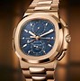 Image result for Blue Dial Rose Gold Watch