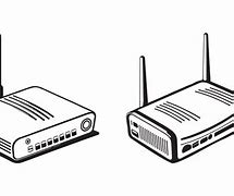 Image result for Computer with Router Drawing
