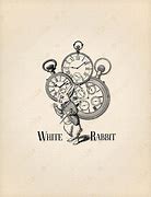 Image result for White Rabbit Clock Printable