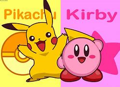 Image result for Kirby X Pikachu