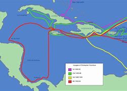 Image result for Columbus Journey Map