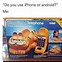 Image result for Girl iPhone Android Meme