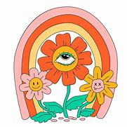 Image result for Trippy Flower Drawing